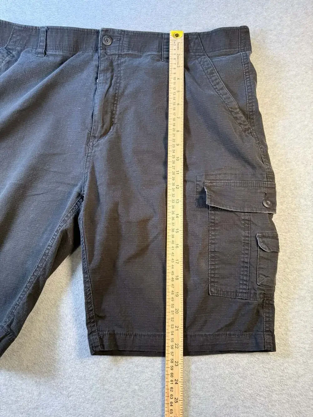 Wear First Men's Lightweight Ripstop Stretch Cargo Shorts Black
